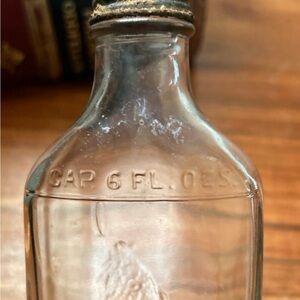 Glass Rat Poison Bottle